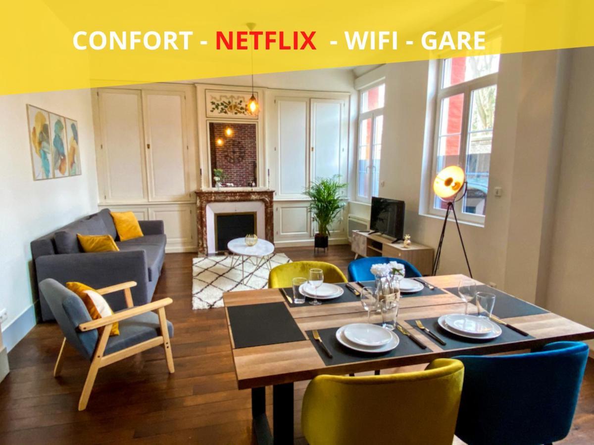 Charmant T2 Hyper-Centre, Netflix, Gare Amiens Luaran gambar